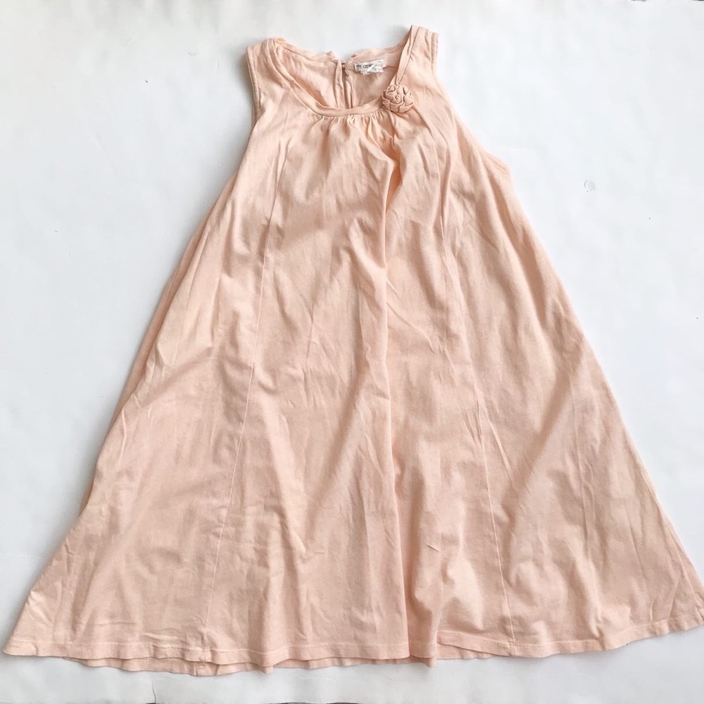 Crewcuts peachy flowy dress VGUC - very light discolouration 10Y